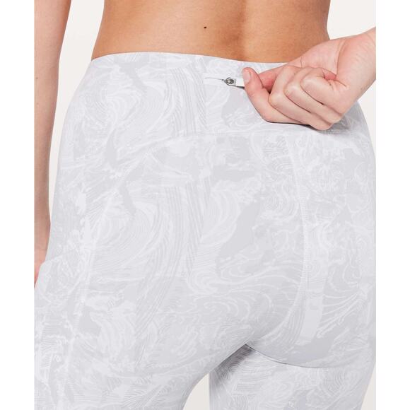 LULULEMON Speed Up Tight Full-On Luxtreme 28" Size 4 Eternal Wave White - Picture 3 of 8